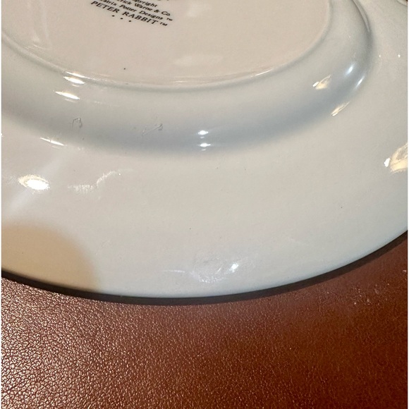 VTG 1980s Wedgewood Peter Rabbit Child's Plate, Bowl & Cup 3 Piece Set England - Picture 15 of 16